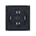 FORTE&PIANO Выключатель 1-клавишный проходной с индикацией 10А FP504 сталь IEK