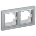 BRITE Рамка 2-местная IP44 РУ-2-БрА-44 алюминий IEK