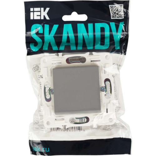 SKANDY Выключатель 1-клавишный перекрестный 10А SK-V03Gr серый IEK