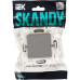 SKANDY Выключатель 1-клавишный перекрестный 10А SK-V03Gr серый IEK