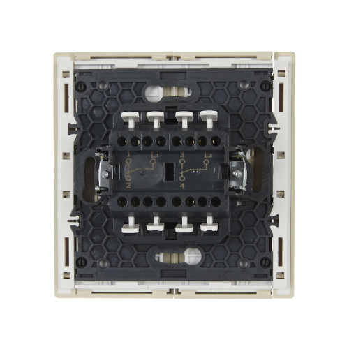 FORTE&PIANO Выключатель 2-клавишный проходной 10А FP407 ваниль IEK