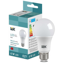 LED Bulb A60 510lm 4000K E27 IEK