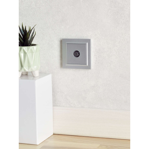 BRITE Рамка 1-местная IP44 РУ-1-БрА-44 алюминий IEK