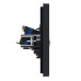 FORTE&PIANO Розетка двойная TV+RJ45 кат.6 FP137 черный IEK FORTE&PIANO Розетка двойная TV+RJ45 кат.6 FP137 черный IEK