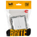 BRITE Выключатель 2-клавишный с индикацией 10А ВС10-2-1-БрАБ арктический белый IEK