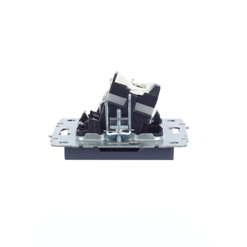 BRITE Розетка двойная TV+RJ45 кат.5E РТВ/РК12-БрМ маренго IEK