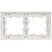 BRITE Рамка 2-местная РУ-2-БрАБ арктический белый/белый IEK