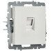 BRITE Розетка компьютерная RJ45 кат.5E РК10-БрБ белый IEK