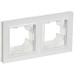 BRITE Рамка 2-местная IP44 РУ-2-БрАБ-44 арктический белый IEK