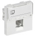 Розетка компьютерная РКИ-20-00-П RJ-45 UTP кат.5e (на 2 модуля) ПРАЙМЕР белая IEK
