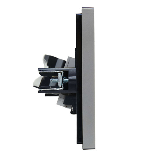 FORTE&PIANO Розетка двойная RJ11+RJ45 кат.5E FP535 сталь IEK