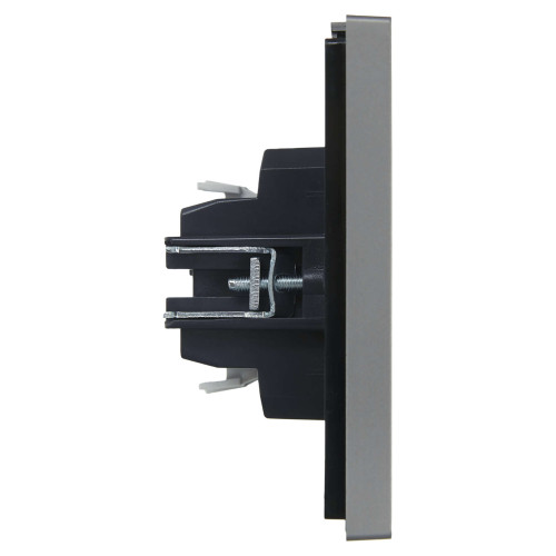 FORTE&PIANO Выключатель 1-клавишный 10А FP501 сталь IEK