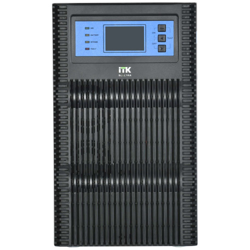 ITK ELECTRA OT ИБП однофазный онлайн 3кВА/3кВт LCD дисплей 72VDC 4хС13 с АКБ 6х7AH USB EPO RS232 SNMP слот Tower