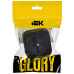 GLORY Розетка 1-местная для открытой установки без заземления без защитных шторок 10А РС20-2-ХЧм черный матовый IEK