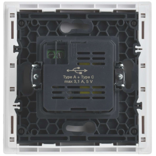 FORTE&PIANO Розетка USB A+C 3,1А FP250 белый IEK