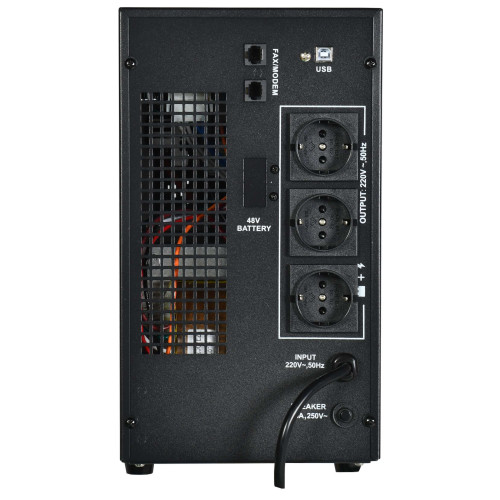 ITK ELECTRA LT ИБП однофазный линейно-интерактивный 2кВА/1,6кВт 3хSchuko LCD дисплей АКБ 4х7AH USB RJ45/11