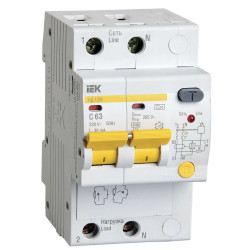 KARAT Дифференциальный автомат АД12M 2P C63 30мА тип A IEK