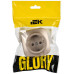 GLORY Розетка 1-местная для открытой установки с заземлением без защитных шторок 16А РС20-3-ХШм шампань матовый IEK