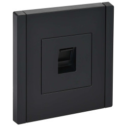 FORTE&PIANO Розетка компьютерная RJ45 кат.6 FP131 черный IEK
