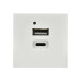 PRIMER РКЮ-25-40-П Розетка USB A+C 5В 4,2А (2 модуля) белая IEK PRIMER РКЮ-25-40-П Розетка USB A+C 5В 4,2А (2 модуля) белая IEK