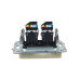 BRITE Розетка компьютерная двойная RJ45 кат.5E РК10-2-БрКр бежевый IEK BRITE Розетка компьютерная двойная RJ45 кат.5E РК10-2-БрКр бежевый IEK