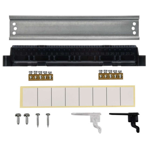 UNION Compact Корпус пластиковый ЩРН-П-8 IP41 черная прозрачная дверь IEK