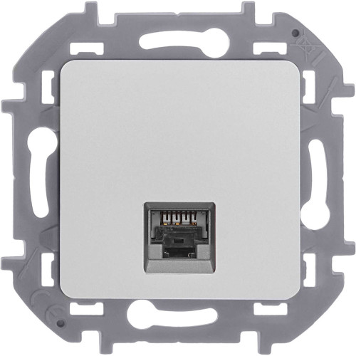 INSPIRIA Розетка компьютерная RJ45 категория 6 UTP алюминий