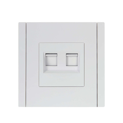 FORTE&PIANO Розетка компьютерная двойная RJ45 кат.5E FP233 белый IEK