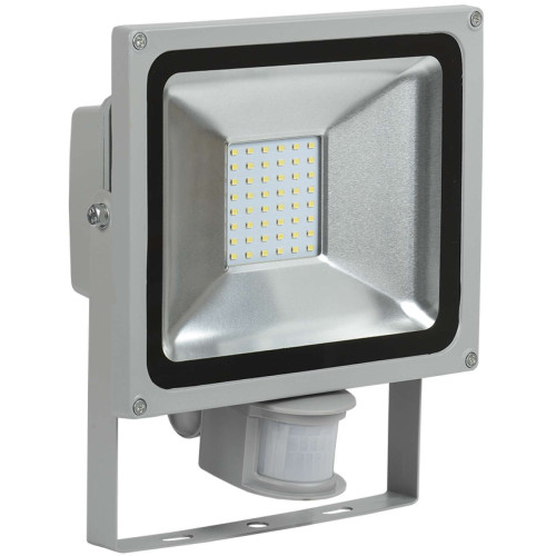 Прожектор светодиодный СДО 05-30Д (детектор) SMD IP44 серый IEK