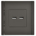 FORTE&PIANO Розетка USB A+A 3,1А FP349 серый IEK FORTE&PIANO Розетка USB A+A 3,1А FP349 серый IEK