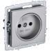 BRITE Розетка 1-местная без заземления без защитных шторок 10А РС10-1-0-БрА алюминий IEK BRITE Розетка 1-местная без заземления без защитных шторок 10А РС10-1-0-БрА алюминий IEK