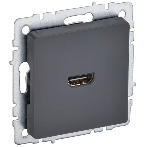 BRITE Розетка HDMI РHDMI-0-БрГ графит IEK