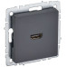 BRITE Розетка HDMI РHDMI-0-БрГ графит IEK