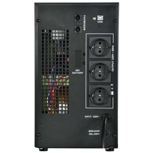 ITK ELECTRA LT ИБП однофазный линейно-интерактивный 3кВА/2,4кВт 3хSchuko LCD дисплей АКБ 4х9AH USB RJ45/11
