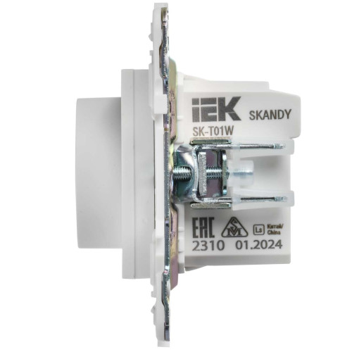 SKANDY Термостат электронный с индикацией SK-T01W арктический белый IEK