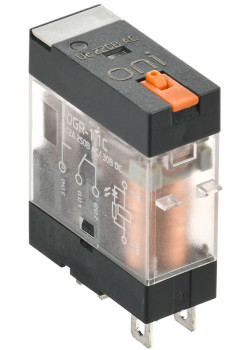 Реле общего назначения OGR-1 1C 220В AC со светодиодом и тестовой кнопкой ONI