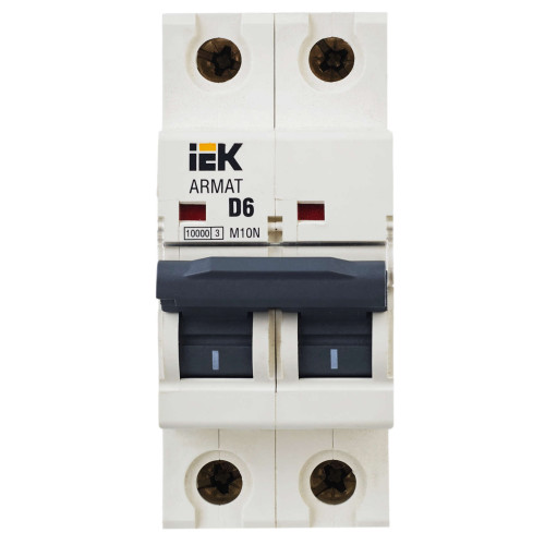 ARMAT Автоматический выключатель M10N 2P D 6А IEK