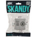 SKANDY Розетка компьютерная двойная RJ45 кат.6 SK-K04S серебряный IEK SKANDY Розетка компьютерная двойная RJ45 кат.6 SK-K04S серебряный IEK