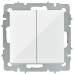BRITE Выключатель 2-клавишный перекрестный 10А ВС10-2-3-БрБ белый IEK