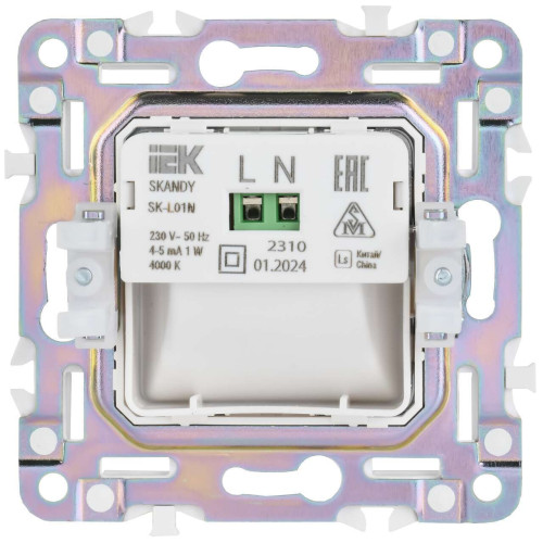 SKANDY Подсветка LED встраиваемая SK-L01N металл никель IEK