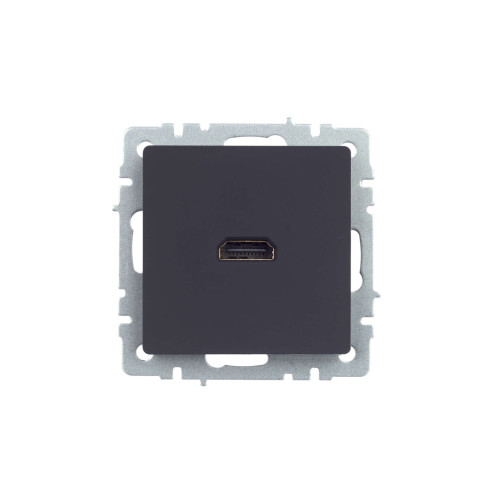 BRITE Розетка HDMI РHDMI-0-БрГ графит IEK