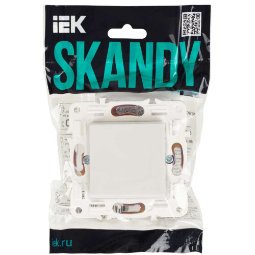 SKANDY Выключатель 1-клавишный перекрестный 10А SK-V03W арктический белый IEK