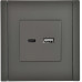 FORTE&PIANO Розетка USB A+C 18Вт FP351 серый IEK FORTE&PIANO Розетка USB A+C 18Вт FP351 серый IEK