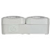 TORS Розетка 2-местная горизонтальная 16А IP55 TS322 белый IEK