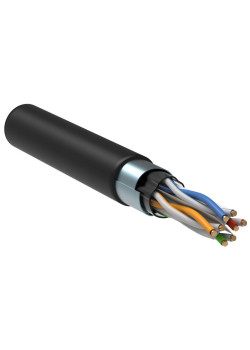 ITK Витая пара F/UTP кат.6 4х2х23AWG solid LDPE черный (305м)