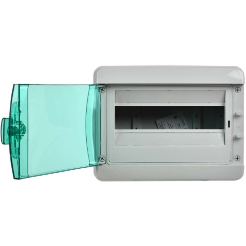 TEKFOR Корпус пластиковый КМПн-12 IP65 зеленая прозрачная дверь IEK