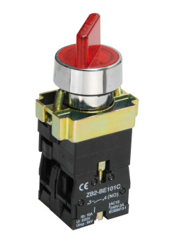 Переключатель LAY5-BK2465 2 положения красный NO+NC IEK
