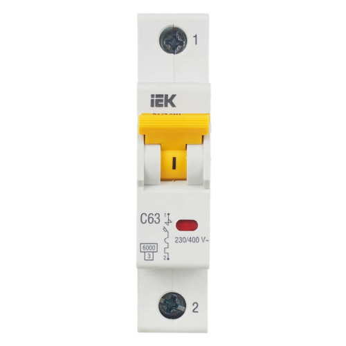 KARAT Автоматический выключатель ВА47-60M 1P C 63А 6кА IEK