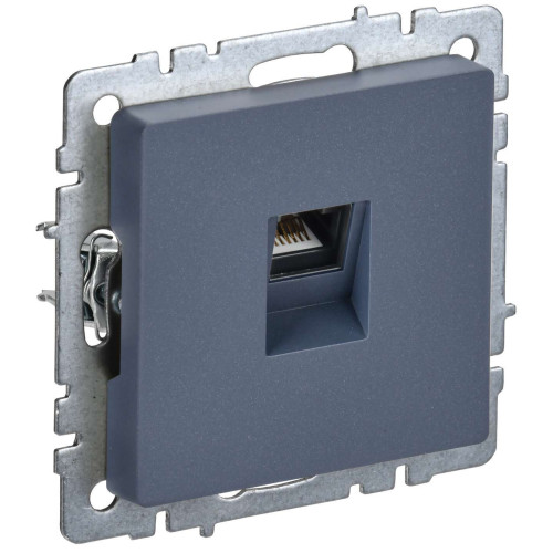 BRITE Розетка компьютерная RJ45 кат.5E РК10-БрМ маренго IEK