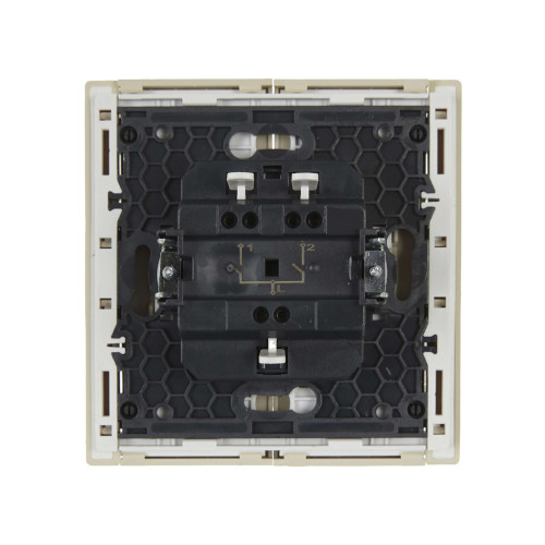 FORTE&PIANO Выключатель 2-клавишный 10А FP405 ваниль IEK